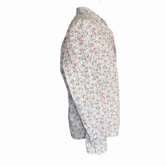 Frank And Eileen Barry Tailored Button Up Top Women's Floral Large Bohemian Boho - Picture 7 of 10